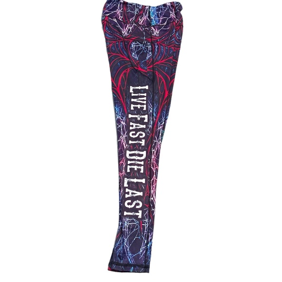 PiranaZ Psycho Speed Live Fast Die Last Leggings - Picture 7 of 13